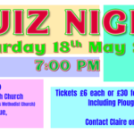 Quiz Night at the Olive Tree Branch (Formerly St Margaret's) 18th May