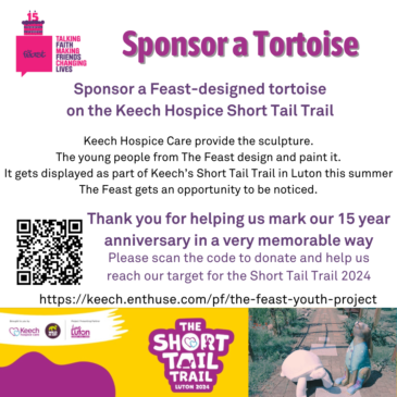 Sponsor  a tortoise for Keech with The Feast