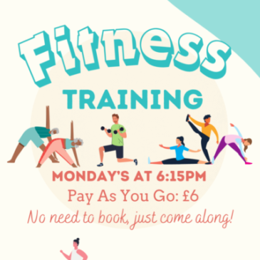 Fitness training at Christchurch Bushmead each Monday evening