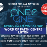 One2One Evangelism Training with CfAN in Luton