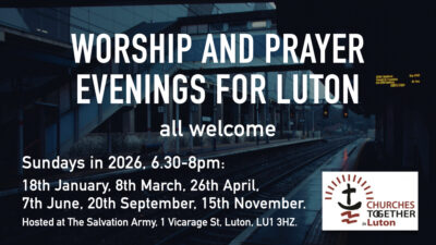 Christians at Work featuring Worship and Praise evenings with Engage Worship and the Salvation Army