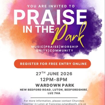 Praise in the Park poster and Audio