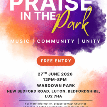 Urgent need for stewards for Praise in the Park this Saturday