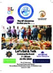 Lets Eat and Talk community event 23rd May 2026 - Poster added 16/5