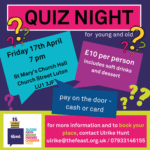 Quiz Night in aid of Ther Feast 17th April