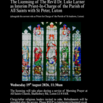 Licensing of Fr Luke Larner at All Saints, Luton